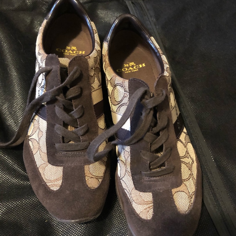 Coach Kelson Outline suede sneakers